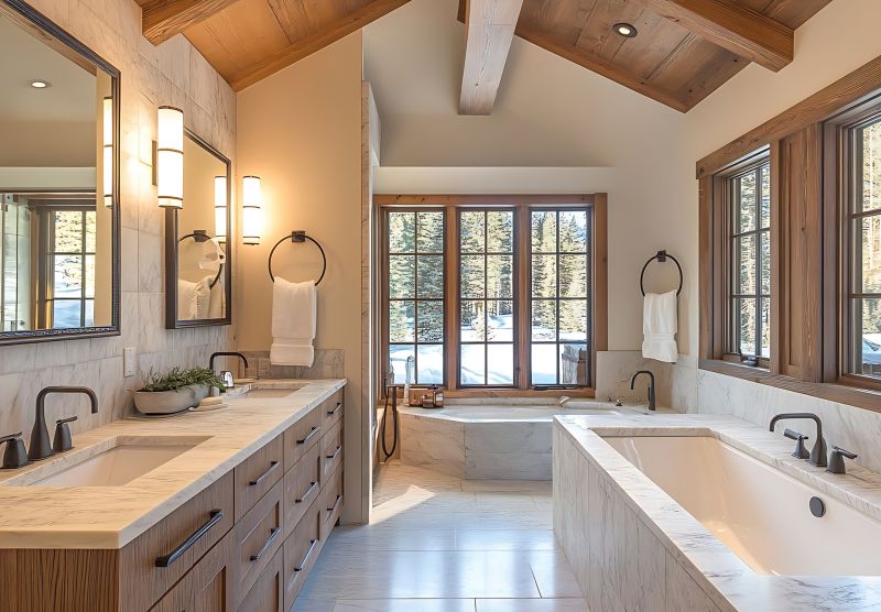 Renovated Master Bath with Natural Light